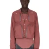 CHAQUETA CARGO CONCORDIANS FW25 DE RICK OWENS EN NYLON MATE COLOR PALISANDRO. RU02E1762MT-13 CHAQUETA CARGO CONCORDIANS FW25 DE RICK OWENS EN NYLON MATE COLOR PALISANDRO. RU02E1762MT-13