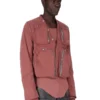 CHAQUETA CARGO CONCORDIANS FW25 DE RICK OWENS EN NYLON MATE COLOR PALISANDRO. RU02E1762MT-13 CHAQUETA CARGO CONCORDIANS FW25 DE RICK OWENS EN NYLON MATE COLOR PALISANDRO. RU02E1762MT-13