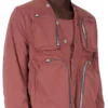 CHAQUETA CARGO CONCORDIANS FW25 DE RICK OWENS EN NYLON MATE COLOR PALISANDRO. RU02E1762MT-13 CHAQUETA CARGO CONCORDIANS FW25 DE RICK OWENS EN NYLON MATE COLOR PALISANDRO. RU02E1762MT-13