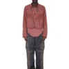 CHAQUETA CARGO CONCORDIANS FW25 DE RICK OWENS EN NYLON MATE COLOR PALISANDRO. RU02E1762MT-13 CHAQUETA CARGO CONCORDIANS FW25 DE RICK OWENS EN NYLON MATE COLOR PALISANDRO. RU02E1762MT-13