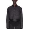 Chaqueta de vuelo acolchada Concordians FW25 de Rick Owens en nailon ligero negro RU02E1727NPT1-09 Chaqueta de vuelo acolchada Concordians FW25 de Rick Owens en nailon ligero negro RU02E1727NPT1-09