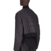 Chaqueta de vuelo acolchada Concordians FW25 de Rick Owens en nailon ligero negro RU02E1727NPT1-09 Chaqueta de vuelo acolchada Concordians FW25 de Rick Owens en nailon ligero negro RU02E1727NPT1-09