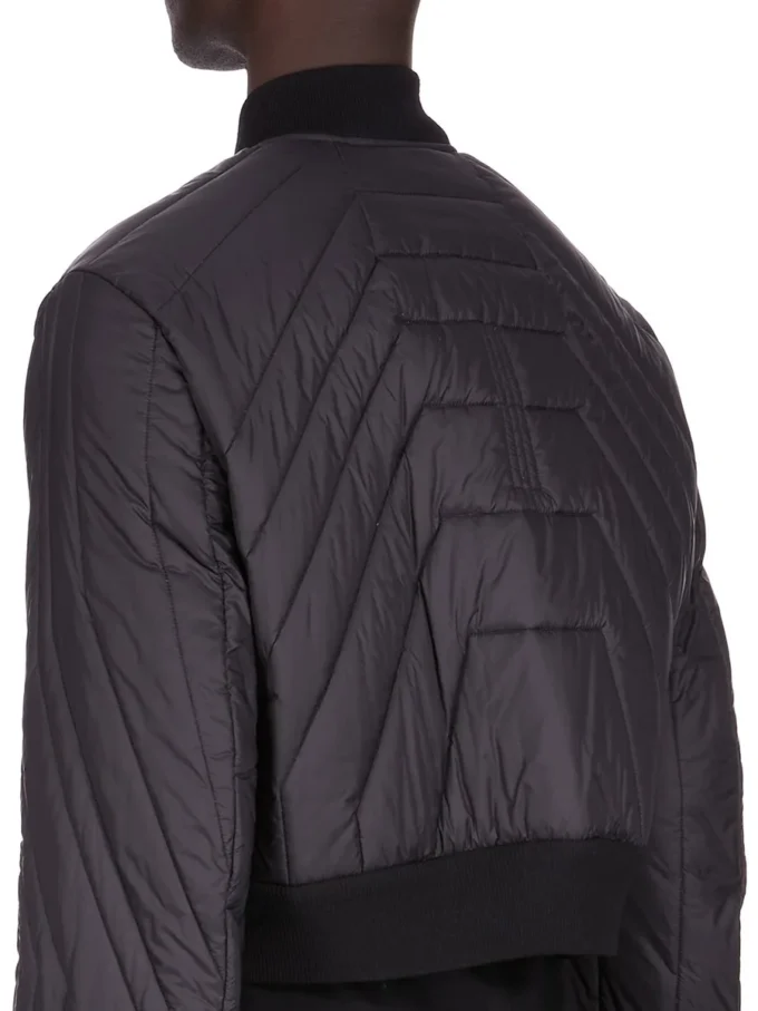 Chaqueta de vuelo acolchada Concordians FW25 de Rick Owens en nailon ligero negro RU02E1727NPT1-09 Chaqueta de vuelo acolchada Concordians FW25 de Rick Owens en nailon ligero negro RU02E1727NPT1-09