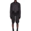 Chaqueta de vuelo acolchada Concordians FW25 de Rick Owens en nailon ligero negro RU02E1727NPT1-09 Chaqueta de vuelo acolchada Concordians FW25 de Rick Owens en nailon ligero negro RU02E1727NPT1-09