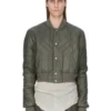 CHAQUETA DE VUELO ACOLCHADA CONCORDIANS FW25 DE RICK OWENS EN NYLON LIGERO BOSCO. RU02E1727NPT1-25 CHAQUETA DE VUELO ACOLCHADA CONCORDIANS FW25 DE RICK OWENS EN NYLON LIGERO BOSCO. RU02E1727NPT1-25