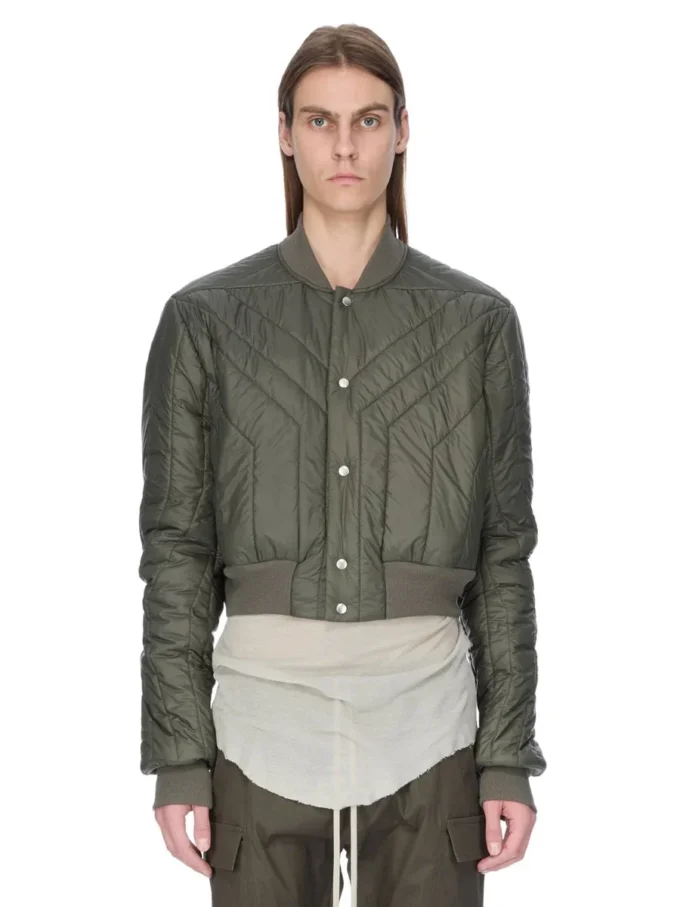 CHAQUETA DE VUELO ACOLCHADA CONCORDIANS FW25 DE RICK OWENS EN NYLON LIGERO BOSCO. RU02E1727NPT1-25 CHAQUETA DE VUELO ACOLCHADA CONCORDIANS FW25 DE RICK OWENS EN NYLON LIGERO BOSCO. RU02E1727NPT1-25