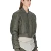 CHAQUETA DE VUELO ACOLCHADA CONCORDIANS FW25 DE RICK OWENS EN NYLON LIGERO BOSCO. RU02E1727NPT1-25 CHAQUETA DE VUELO ACOLCHADA CONCORDIANS FW25 DE RICK OWENS EN NYLON LIGERO BOSCO. RU02E1727NPT1-25