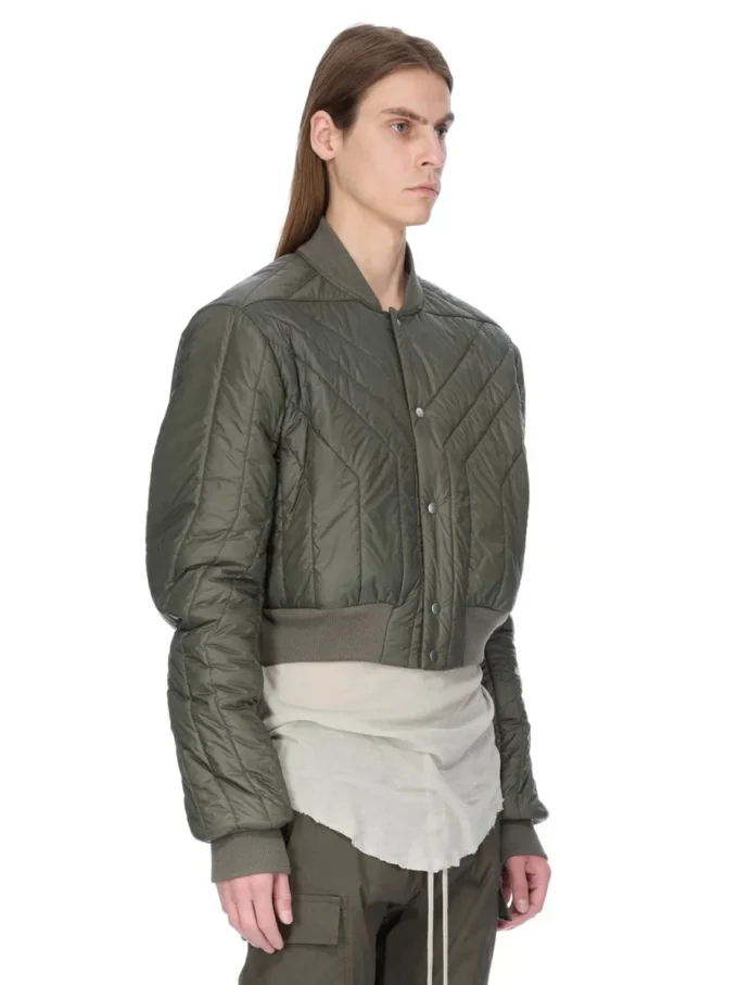 CHAQUETA DE VUELO ACOLCHADA CONCORDIANS FW25 DE RICK OWENS EN NYLON LIGERO BOSCO. RU02E1727NPT1-25 CHAQUETA DE VUELO ACOLCHADA CONCORDIANS FW25 DE RICK OWENS EN NYLON LIGERO BOSCO. RU02E1727NPT1-25