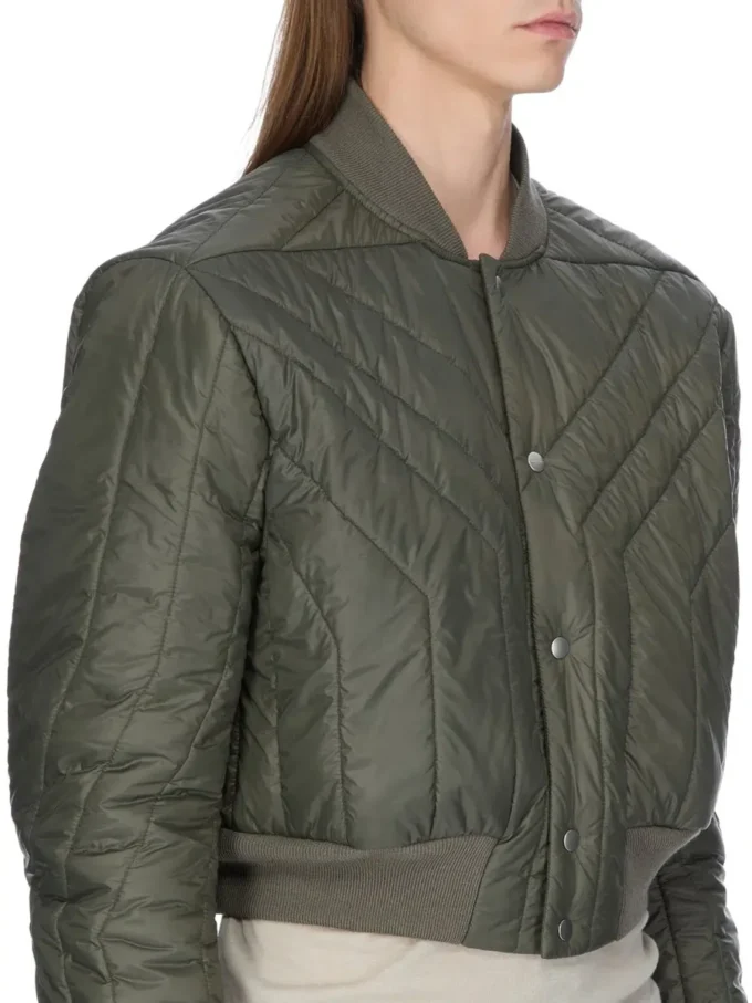 CHAQUETA DE VUELO ACOLCHADA CONCORDIANS FW25 DE RICK OWENS EN NYLON LIGERO BOSCO. RU02E1727NPT1-25 CHAQUETA DE VUELO ACOLCHADA CONCORDIANS FW25 DE RICK OWENS EN NYLON LIGERO BOSCO. RU02E1727NPT1-25