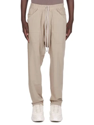 DRKSHDW FW25 CONCORDIANS CLASSIC CARGO CON CORDÓN EN JERSEY COMPACTO Y PESADO DIRTY PEARL DU02E7370RIG-88