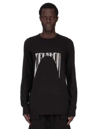 DRKSHDW FW25 CONCORDIANS LEVEL LS T EN JERSEY DE ALGODÓN DE PESO MEDIO NEGRO DU02E7260RNEP4-0908