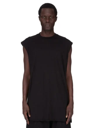DRKSHDW FW25 CONCORDIANS TARP T EN JERSEY DE GASA DE ALGODÓN NEGRO DU02E7158BH-09