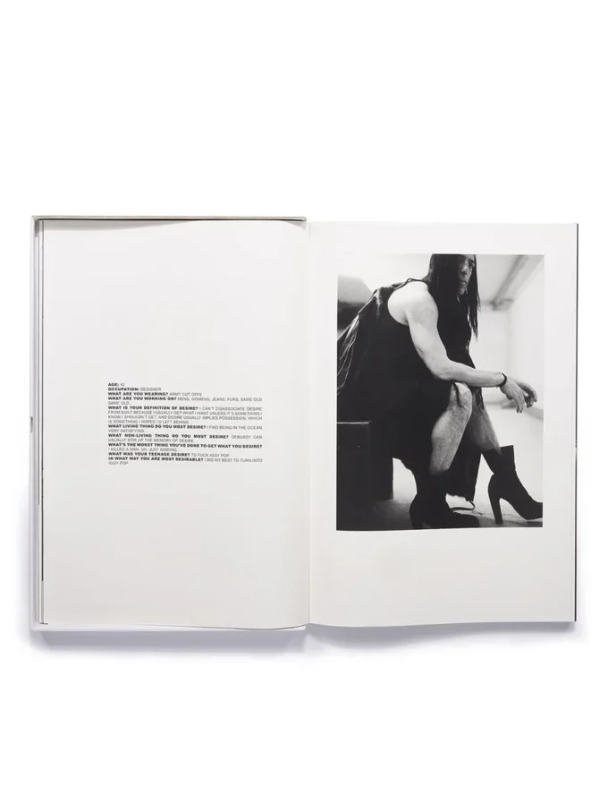 RICK OWENS – LIBROS BK07S8001-0001 RICK OWENS – LIBROS BK07S8001-0001
